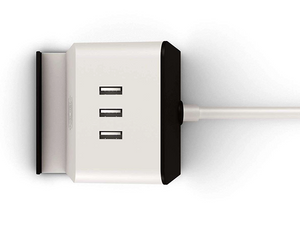 Small Extension Socket 2 Universal Outlets 3 USB Ports with Wireless Charging Portable Power Strip Extension Socket