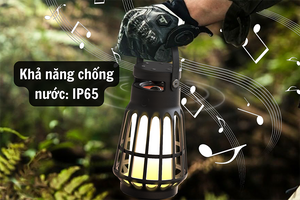 Rugged A3 Camping Lantern with Built-in Bluetooth Speaker and Warm Ambient Light