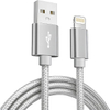 Premium MFi Certified Steel Mesh Apple Wire – 1.2m USB-A to Lightning Cable