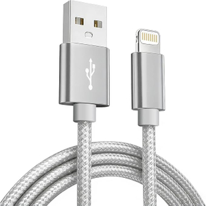 Premium MFi Certified Steel Mesh Apple Wire – 1.2m USB-A to Lightning Cable