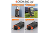 PN-W39 Multi-functional Power Bank 20,000mAh with 20W Fast Charging, Solar Recharge & Dual LED Lights