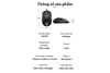 Ergonomic 3600N Black Wired Mouse with Adjustable DPI