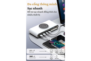 WLX-F9A Smart Multi-Port Charger with Wireless Charging
