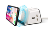 Small Extension Socket 2 Universal Outlets 3 USB Ports with Wireless Charging Portable Power Strip Extension Socket