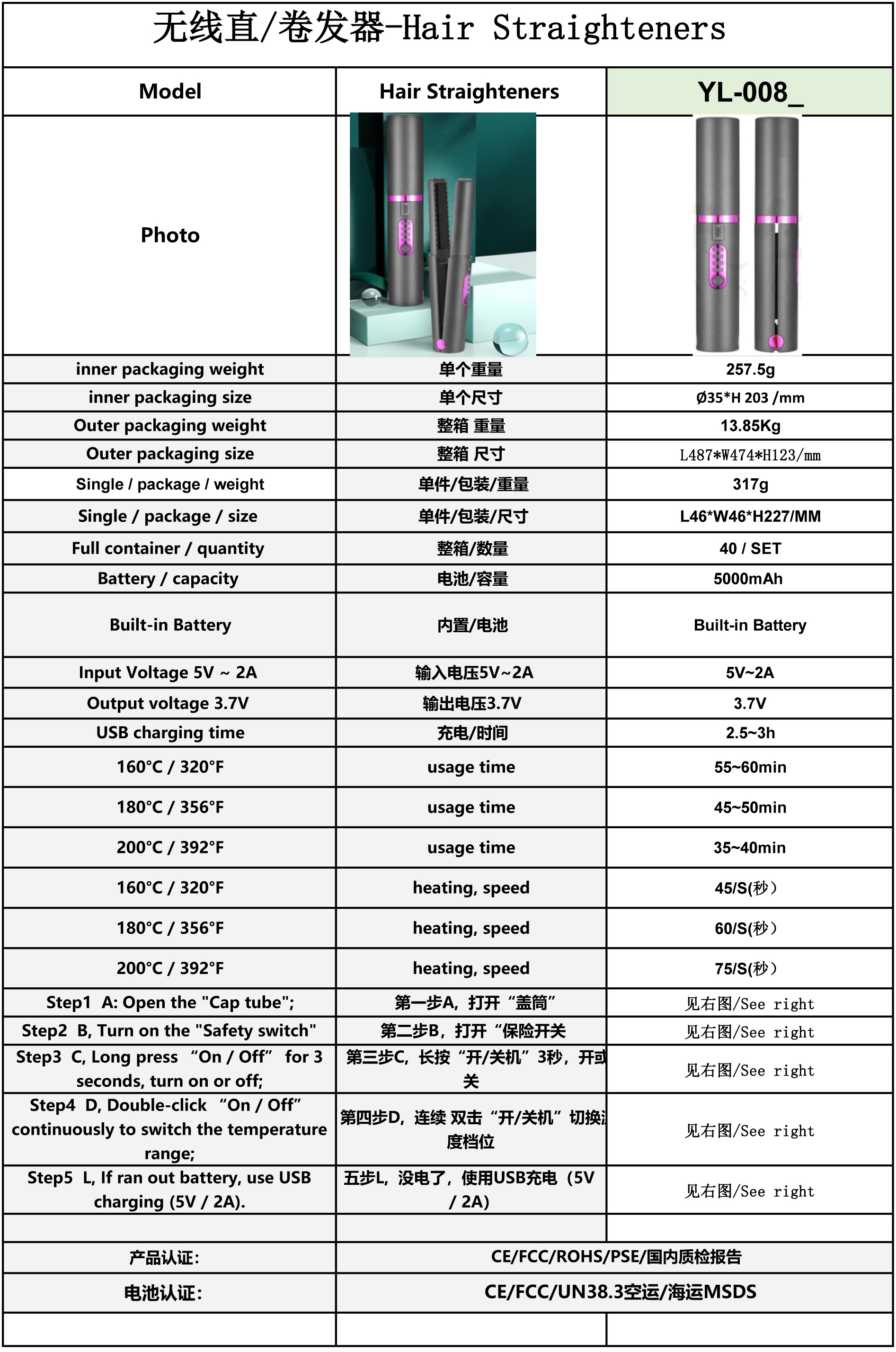 副本YL-008--产品参数最新-1