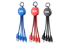Custom Engraved Logo C1 Short Phone Charging Cable Keychain