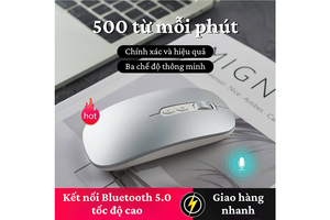 M108 Smart Voice Input Mouse with Tri Mode Wireless Connection and Rechargeable Design