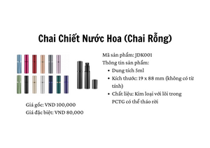 Portable 5ml Metal Perfume Refill Bottle Empty JDK001