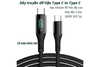 W-CC15LED USB-C to USB-C Phone Charging Cable with LED Display