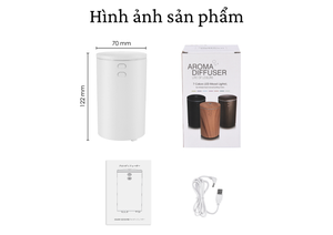3000 Mist Humidifier USB Aroma Diffuser with 100mL Water Tank And LED Mood Light