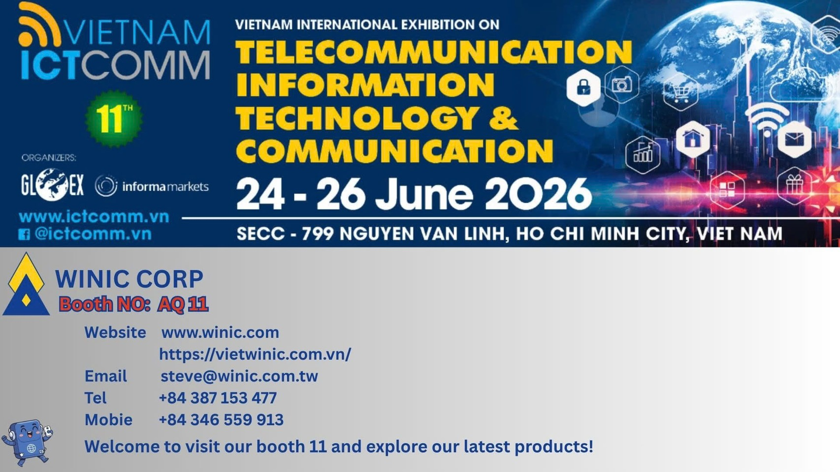Winic Corp. Drives Next-Gen Tech Innovation at Vietnam ICTCOMM 2026!