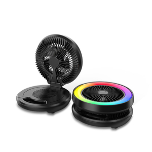 MLK-8176 Foldable Portable Fan with RGB Lighting