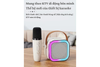 K12 Portable Bluetooth Speaker with 2 Microphones, RGB LED Light & Multi-Mode Karaoke Sound
