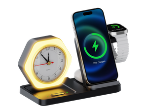 Magnetic Wireless Charging Station Alarm Clock