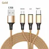 Durable 3-in-1 All-in-One Charging Cable – USB to Type-C, Lightning and Micro USB