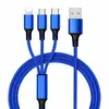 Durable 3-in-1 All-in-One Charging Cable – USB to Type-C, Lightning and Micro USB