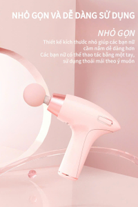 5289 Mini Full-Body Massage Gun with 4 Massage Heads