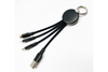 Custom Engraved Logo C1 Short Phone Charging Cable Keychain