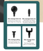 JY-720 Mini Massage Gun With 60W High-Speed Motor