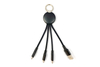 Custom Engraved Logo C1 Short Phone Charging Cable Keychain