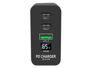 Gan Charger 65W PD Multi-Port Fast Charging GaN Wall Charger for Laptop Tablet And Mobile Phone Fast Charging Type C USB Charger
