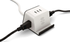Small Extension Socket 2 Universal Outlets 3 USB Ports with Wireless Charging Portable Power Strip Extension Socket
