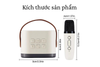 K12 Portable Bluetooth Speaker with 2 Microphones, RGB LED Light & Multi-Mode Karaoke Sound