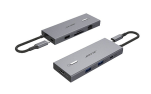 USB C Plug-USB3.0*2+USB2.0+PD+ C DATA +HDMI+SD/TF2.0+LAN